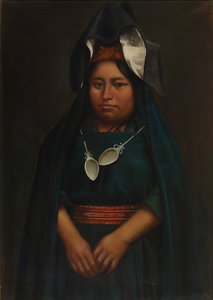 Aymara jente, ca. 1890-1892. av Unbekannt