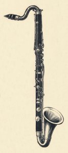 B-bassklarinett, 1895. av Unbekannt