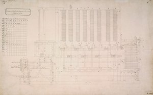 Babbage Engines, Difference Tegning av siden av Difference Engine No 2 av Unbekannt