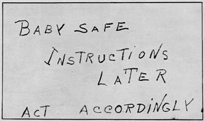 Babysikre instruksjoner senere, 1932, 1938 av Unbekannt