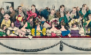 Balkong på teatret, 1800-tallet av Unbekannt