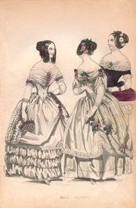 Ballkjoler, 1800-tallet. av Unbekannt