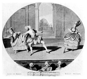 Tragisk ballett, 1781 av Unbekannt