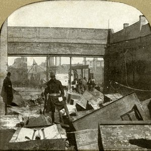Banksafer blir bevoktet, 1906. av Unbekannt