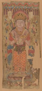 Banner med Bodhisattva, muligens Mahamayuri, 9.-10. århundre. av Unbekannt