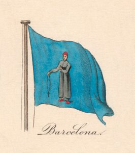 Barcelona, 1838 av Unbekannt