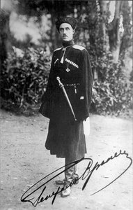 Baron Pyotr Nikolayevich Wrangel, hvit general fra den russiske borgerkrigen, 1919. av Unbekannt
