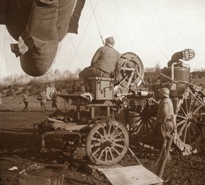 Sperreballong, Genicourt, Nord-Frankrike, c1914-c1918 av Unbekannt