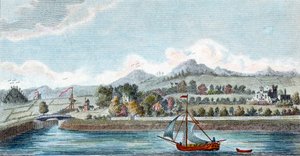 Bassenget til Caledonian Ship Canal ved Muirtown nær Inverness, Skottland, 1822 av Unbekannt