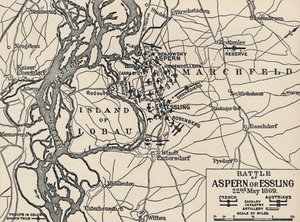 Slaget ved Aspern eller Essling, 22. mai 1809, 1896 av Unbekannt