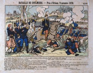 Slaget ved Coulmiers, fransk-prøyssisk krig, 9. november 1870 av Unbekannt