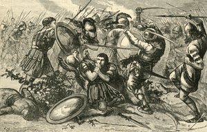 Slaget ved Cunaxa, 1890. av Unbekannt