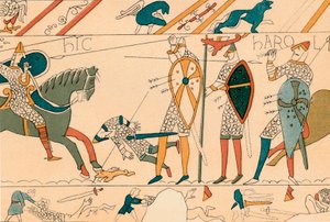 Battle of Hastings & Death of Harold, 1800-tallet. av Unbekannt