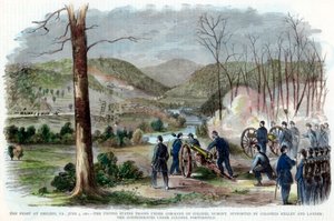 Slaget ved Philippi, West Virginia, amerikansk borgerkrig, 3. juni, 1861 av Unbekannt