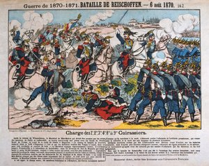Slaget ved Reichshoffen, fransk-prøyssisk krig, 6. august 1870 av Unbekannt