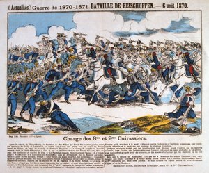 Slaget ved Reichshoffen, fransk-prøyssisk krig, 6. august 1870 av Unbekannt
