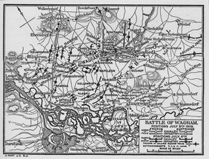 Slaget ved Wagram, stillinger 5. juli 1809, 1896. av Unbekannt
