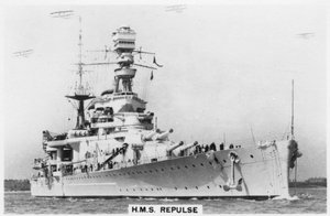 Battlecruiser HMS Repulse, 1937 av Unbekannt