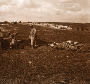 Slagmarksleir, Lihons, Nord-Frankrike, c1914-c1918 av Unbekannt