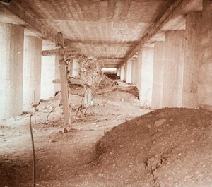 Bajonettgrav, Verdun, Nord-Frankrike, c1916-c1918. av Unbekannt