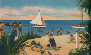 Stranden ved Pradomar. 20 minutter fra Barranquilla, c1940-tallet av Unbekannt