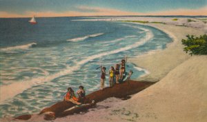 Stranden ved Sabanilla Resort Development, c1940-tallet av Unbekannt