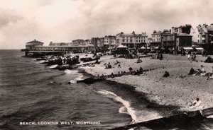 Strand, vestover, Worthing, Sussex, 1935 av Unbekannt