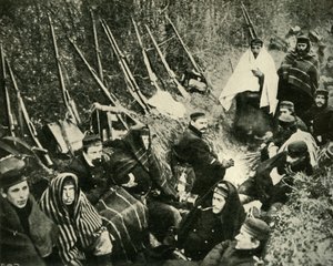 Belgiske soldater i skyttergravene, første verdenskrig, 1914, c1920. av Unbekannt