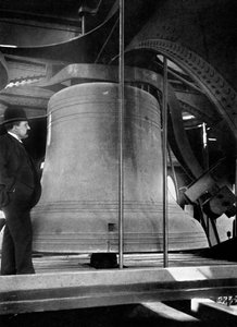 Klokke i tårnet til Big Ben, Palace of Westminster, London, c1905 av Unbekannt