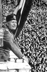 Benito Mussolini 1883-1945, italiensk fascistisk diktator av Unbekannt