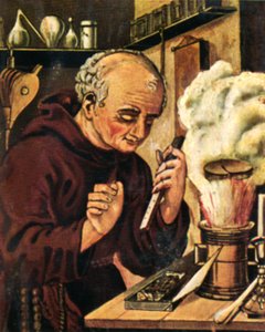Berthold Schwarz på 1300-tallet, 1934. av Unbekannt
