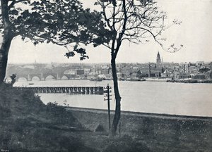 Berwick - Fra Spittal, viser Berwick Bridge, 1895 av Unbekannt