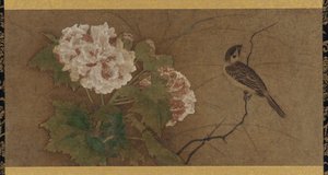 Fugl og blomster, Muromachi-perioden, 1400-1500-tallet. av Unbekannt