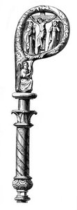 Bishops crozier, katedralen i Metz, 1300-tallet, 1870 av Unbekannt