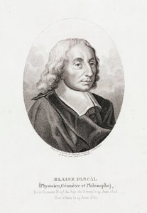 Blaise Pascal , fransk matematiker, fysiker og teolog, ca 1660 av Unbekannt