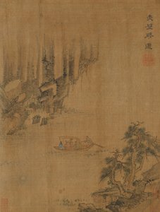 Båttur til Red Cliff, muligens Ming-dynastiet, 1368-1644. av Unbekannt