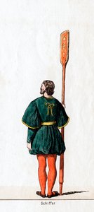 Båtmann, kostymedesign for Shakespeares skuespill, Henry VIII, 1800-tallet av Unbekannt
