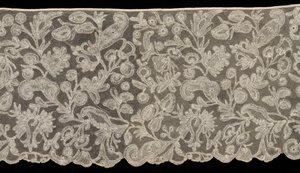 Spole blonde volang, 1700-tallet. av Unbekannt