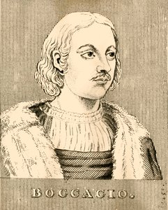 Boccaccio, 1313-1375, 1830. av Unbekannt