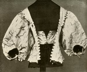 Bod av hvit sateng skåret og rosa, c1620-1640, 1937. av Unbekannt