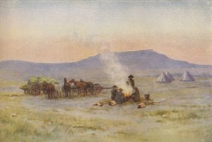 Boer Camp on the Veldt, 1924 av Unbekannt