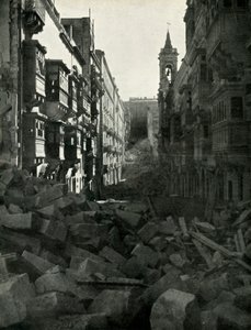Bombeskader på en maltesisk gate, andre verdenskrig, 1942 1944. av Unbekannt