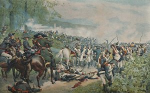 Bonaparte sjekker The French Retreat ved Marengo, 1800, 1896 av Unbekannt