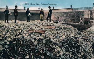 Bone Pile, cubansk kirkegård, c1910 av Unbekannt