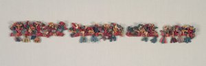 Kantfragment med fugler og blomster, 100 f.Kr.-700. av Unbekannt