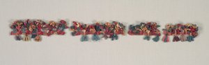 Kantfragment med fugler og blomster, 100 f.Kr.-700. av Unbekannt