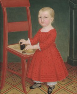 Gutt med blondt hår, ca. 1840-50. av Unbekannt