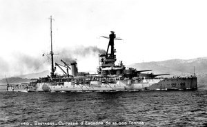 Bretagne fransk dreadnought på 25 000 tonn, c1915-1940 av Unbekannt