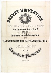 Patentere. Silkehatter i ett stykke..., 1800-tallet. av Unbekannt