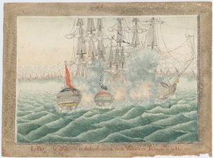 Brig Mercury kjempet mot to tyrkiske skip 14. mai 1829, 1829 av Unbekannt